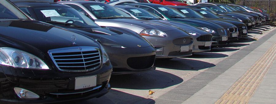 Used car dealership lot (representative photo)